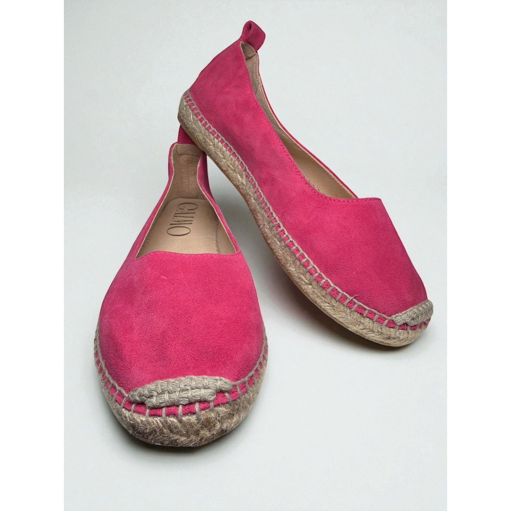 Gaimo Pink Leather Espadrilles Women's Size 8 / EU 39 NEW